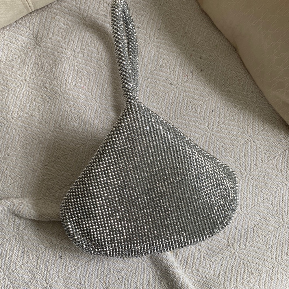 Silver hand bag